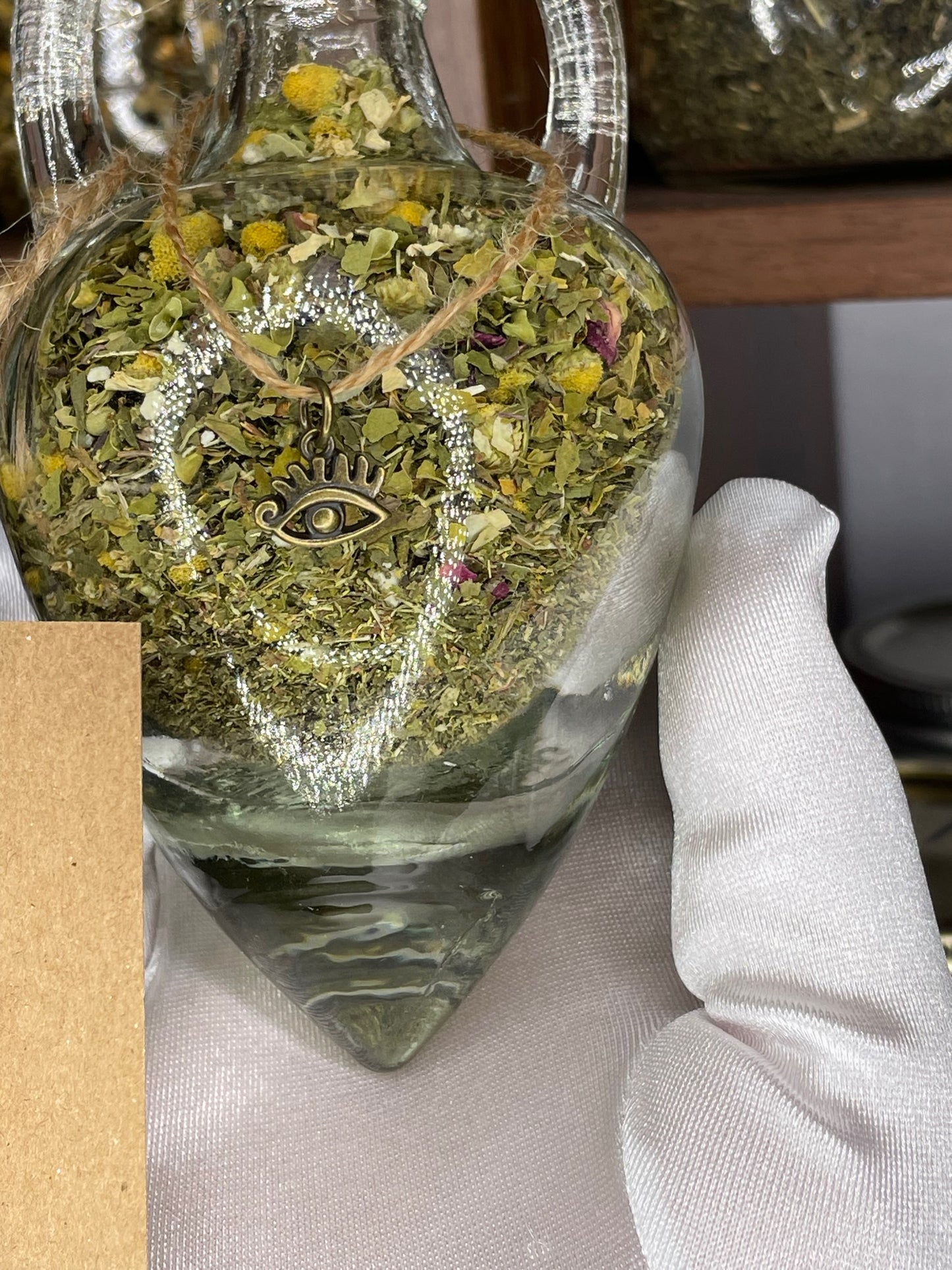Witchy Pooh's Lucid Dreaming Herbal Loose Leaf Tea in Hanging Jars