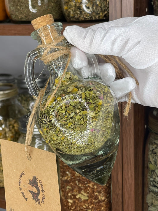 Witchy Pooh's Lucid Dreaming Herbal Loose Leaf Tea in Hanging Jars