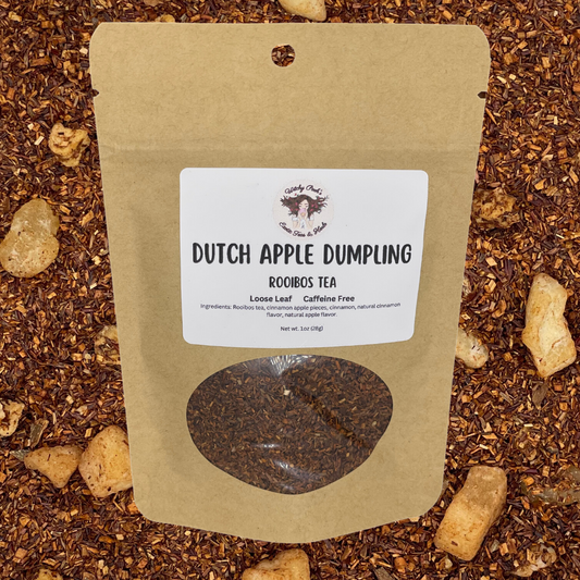 Witchy Pooh's Dutch Apple Dumpling Loose Leaf Herbal Apple Fruit Rooibos Tea, Caffeine Free