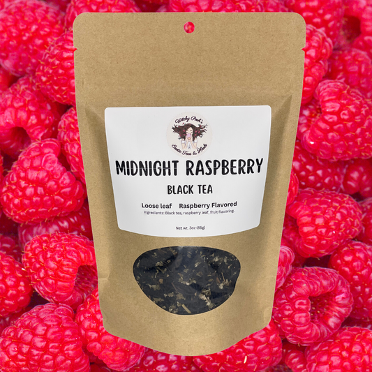 Witchy Pooh's Midnight Raspberry Loose Leaf Raspberry Flavored Black Tea
