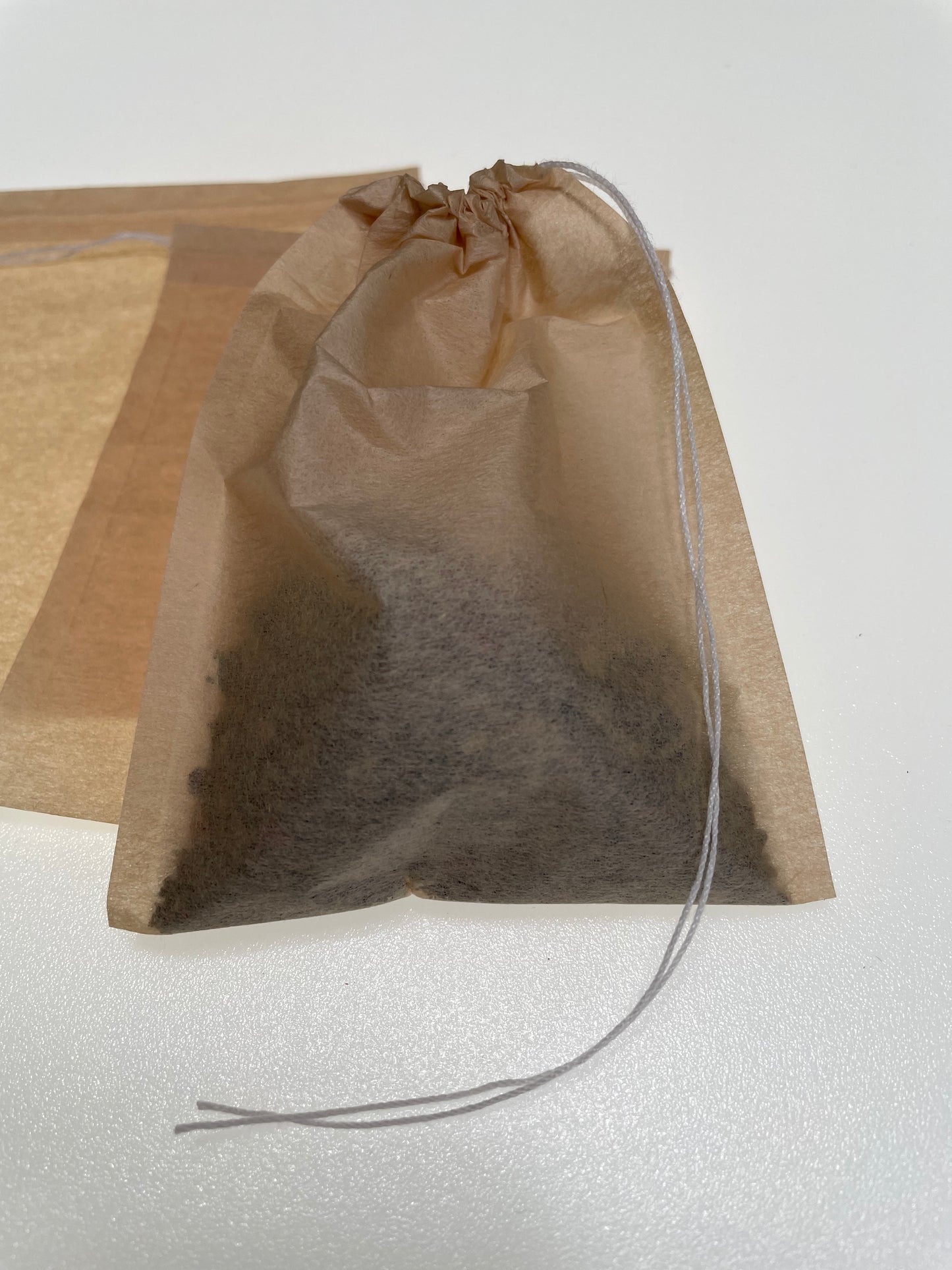 Tea Bags for Loose Leaf Tea, 12 pack, Filtered, Disposable, Drawstring