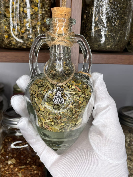 Wisdom Herbal Loose Leaf Tea in Hanging Jars