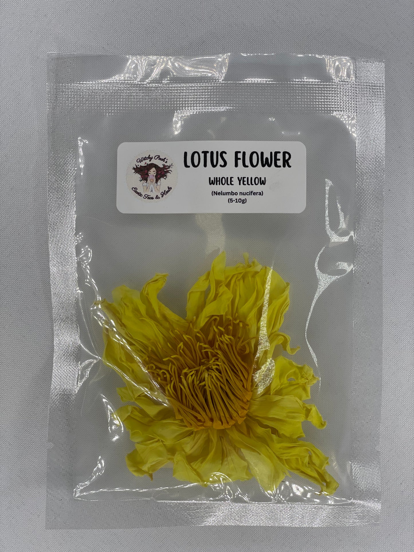Witchy Pooh's Lotus Flowers, Whole Flowers Blue and Yellow For Tea, Sleep Aid and Enlightenment Rituals