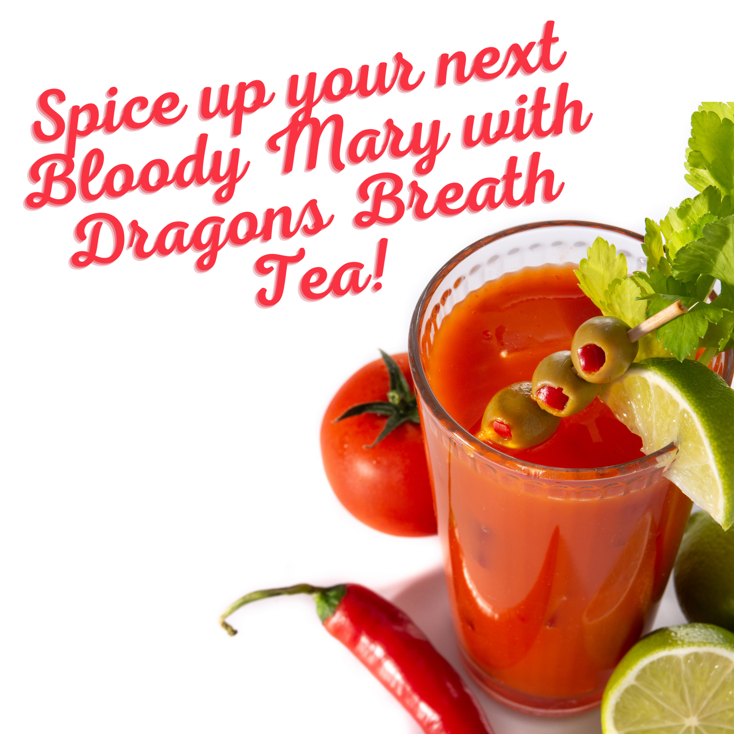 Witchy Pooh's Dragon's Breath Loose Leaf Spicy Chai Herbal Tea, Bloody Mary Mix, Caffeine Free