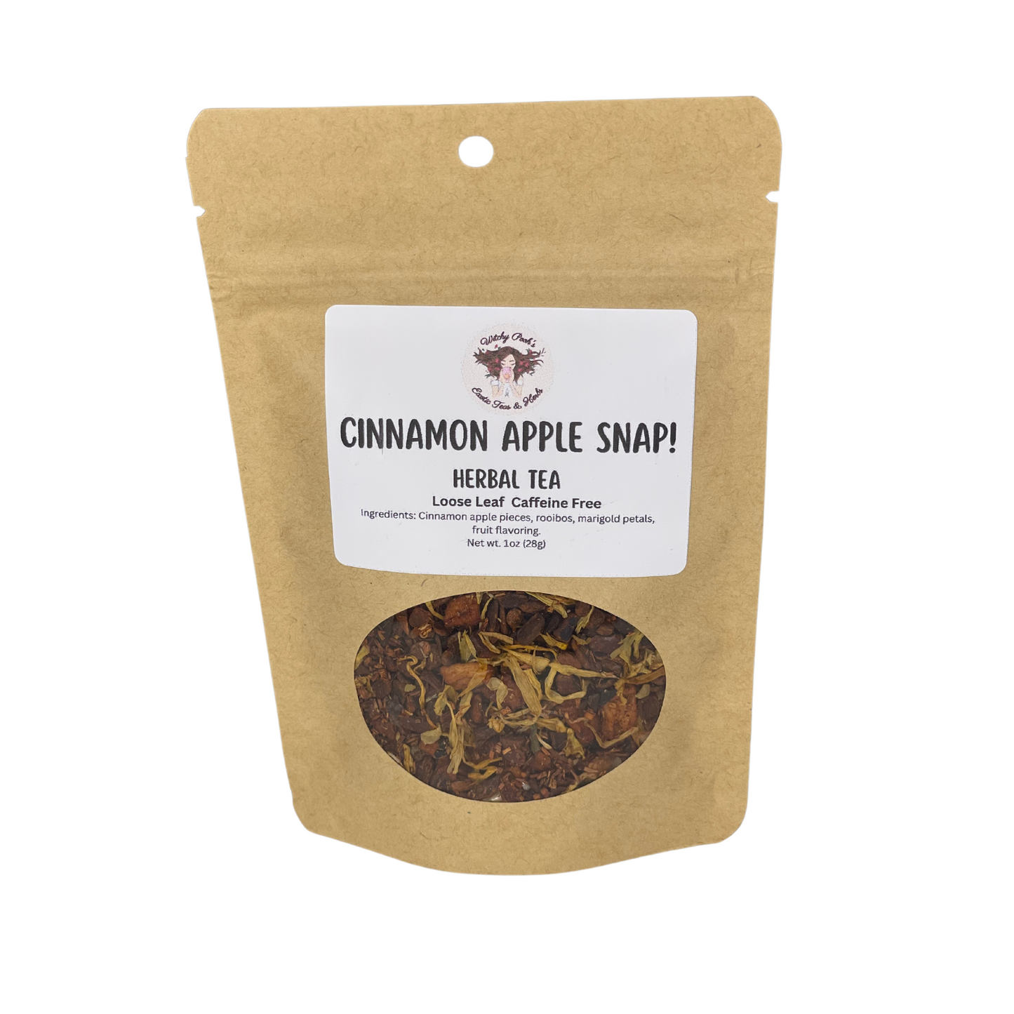 Cinnamon Apple Snap! Loose Leaf Apple Fruit Rooibos Herbal Tea, Caffeine Free