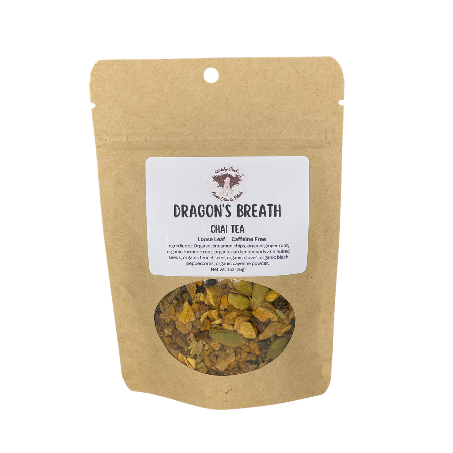 Dragon's Breath Loose Leaf Spicy Chai Herbal Tea, Bloody Mary Mix, Caffeine Free