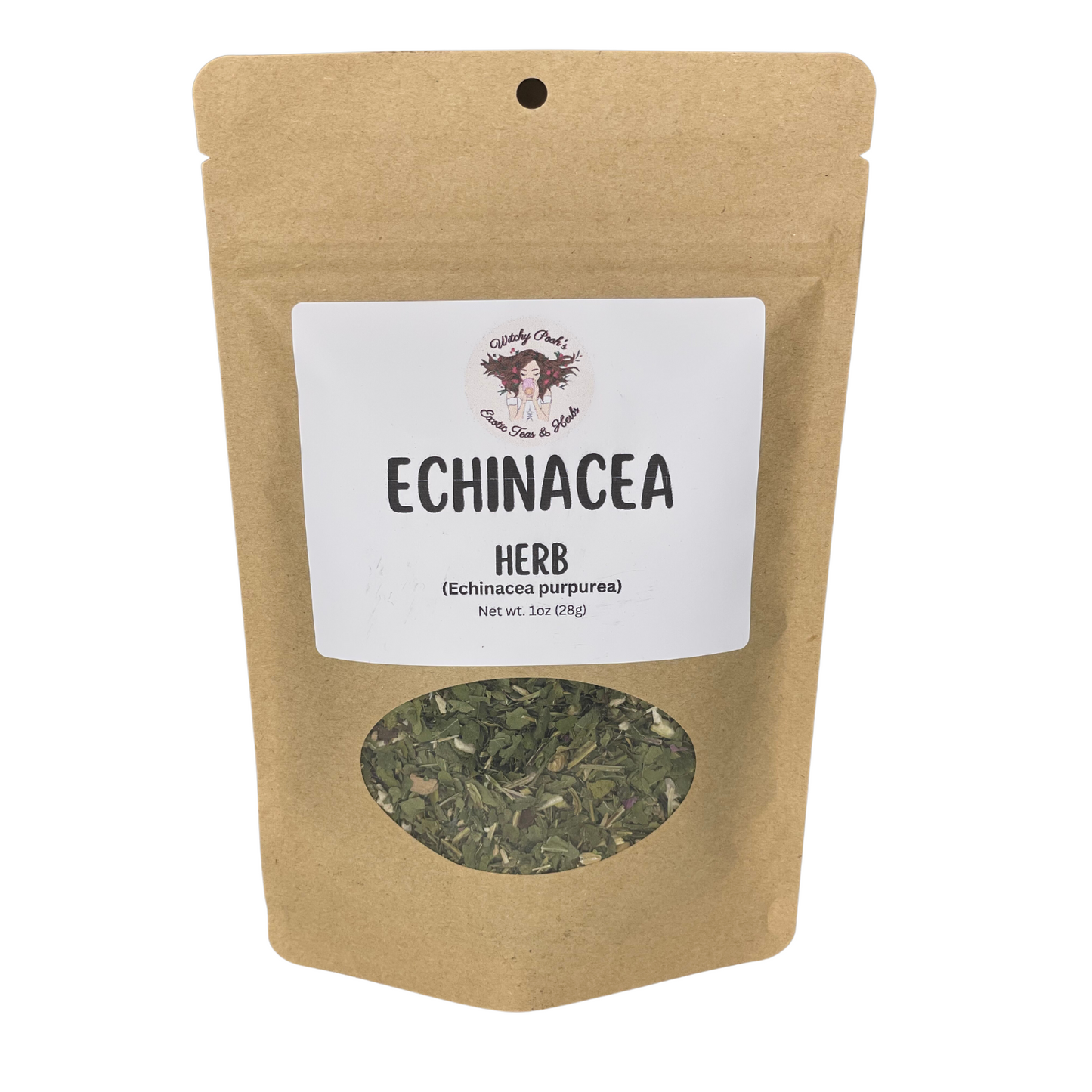 Witchy Pooh's Echinacea Purpurea Loose Leaf Herbal Tea Unlocking Nature's Warrior Within Caffeine Free