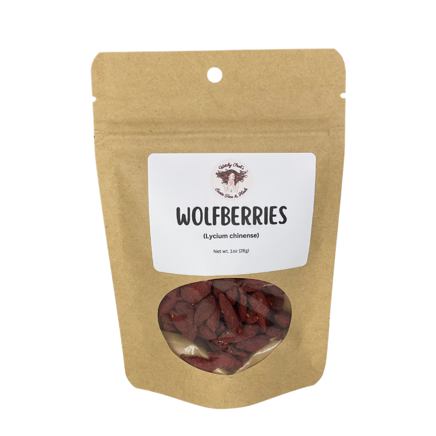 Witchy Pooh's Wolfberries, Goji Berries, Whole Soft and Chewy Berry Snacks, Trail Mix