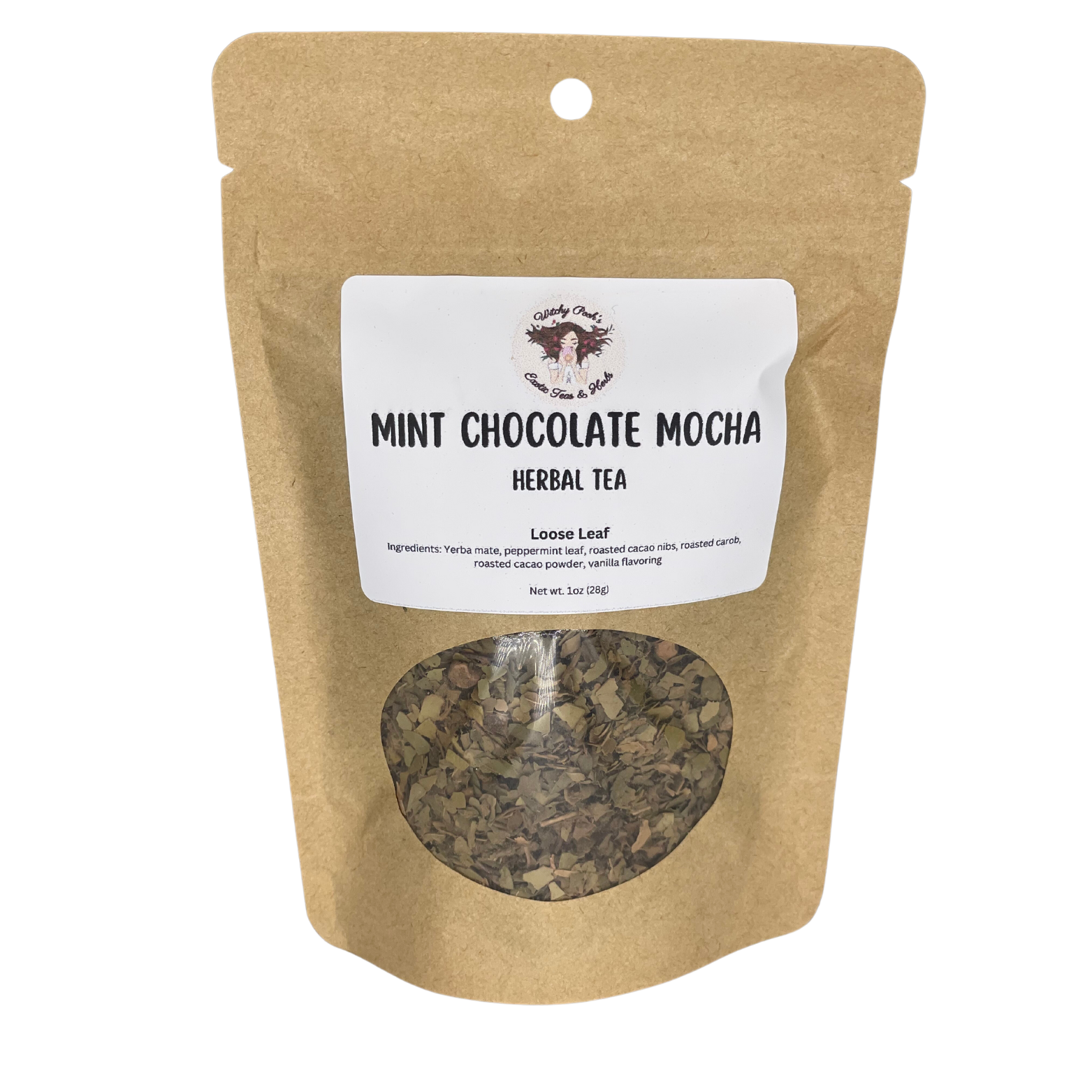 Roasted Cocoa Mint Yerba Mate Loose Leaf Tea - Creamy, Mint-Chocolate, Malt