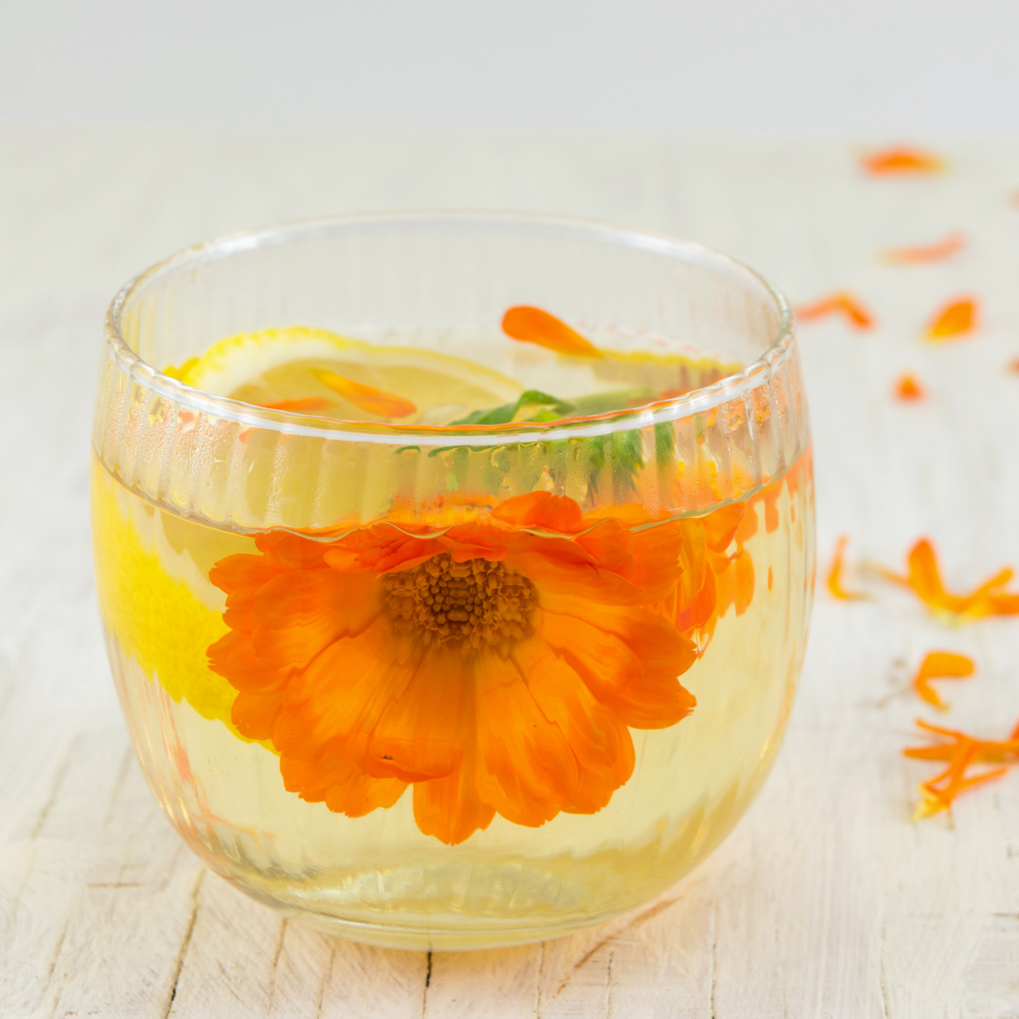 Marigold Flower Petal Loose Leaf Calendula Herbal Tea For Wealth Rituals, Caffeine Free
