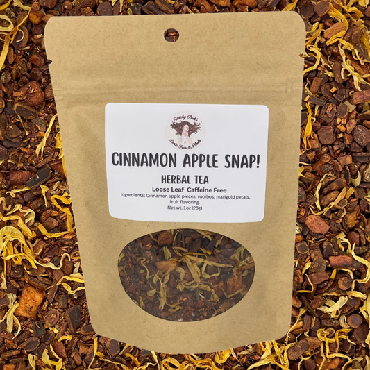 Cinnamon Apple Snap! Loose Leaf Apple Fruit Rooibos Herbal Tea, Caffeine Free