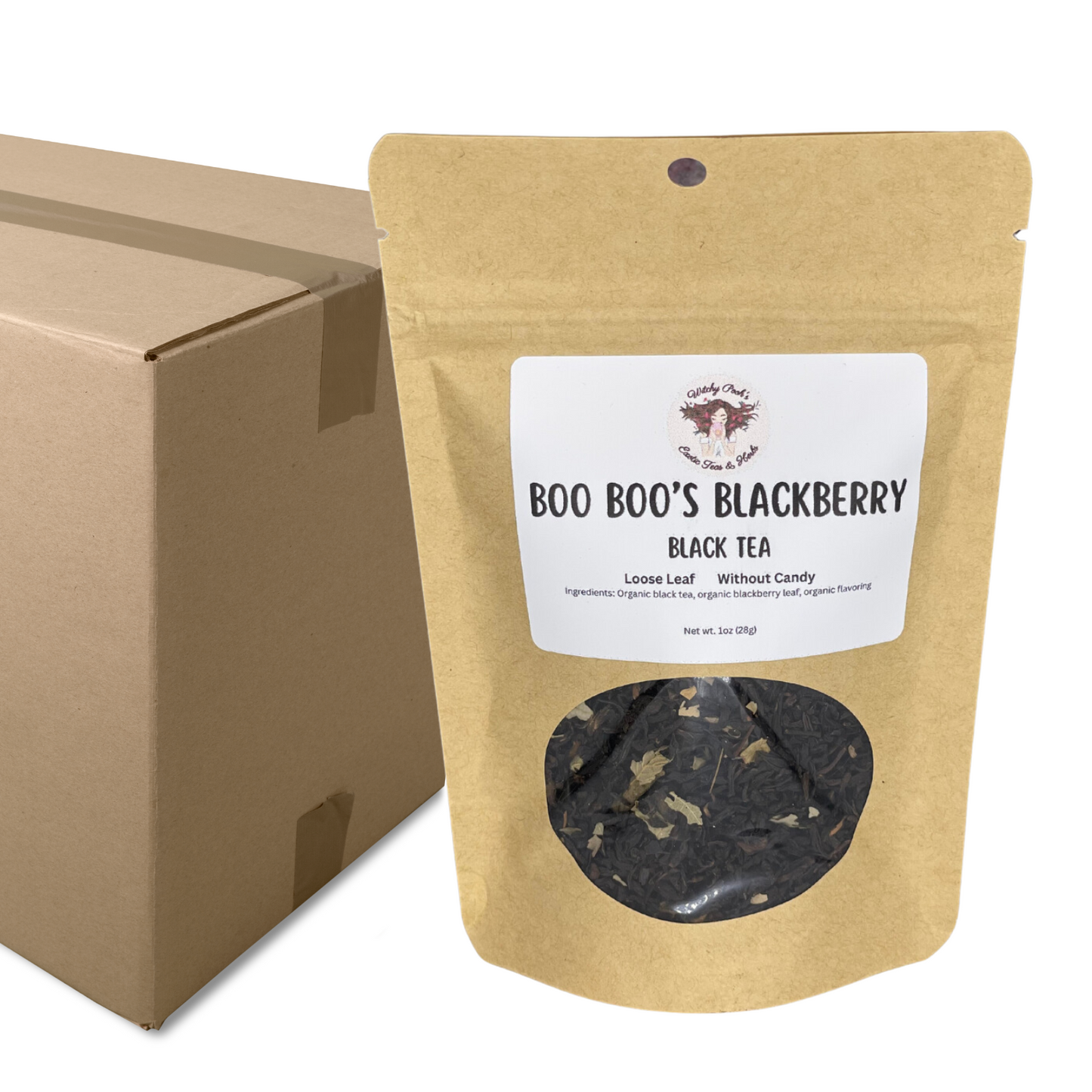 Boo Boo's Blackberry Flavored Loose Leaf Black Tea