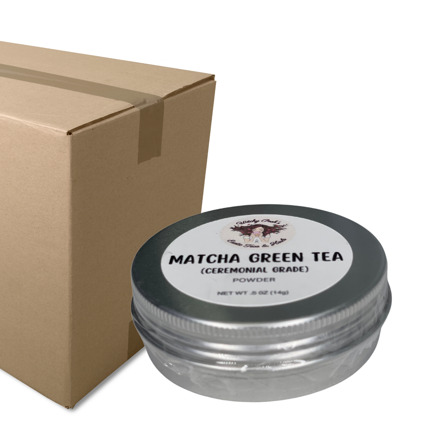 Witchy Pooh's Matcha Green Tea Powder, Ceremonial Grade, High Quality, Vibrate Green Color