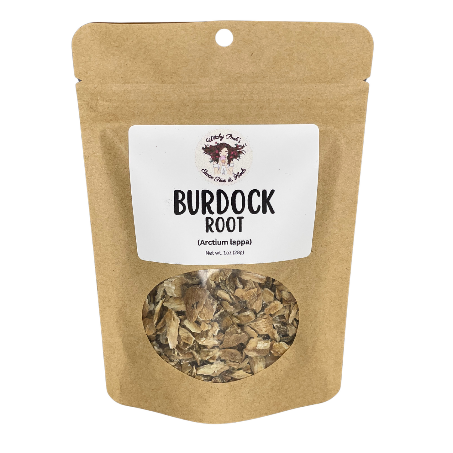 Witchy Pooh's Burdock Root Dried Pieces of Root For Detoxification and Hex Breaking Rituals