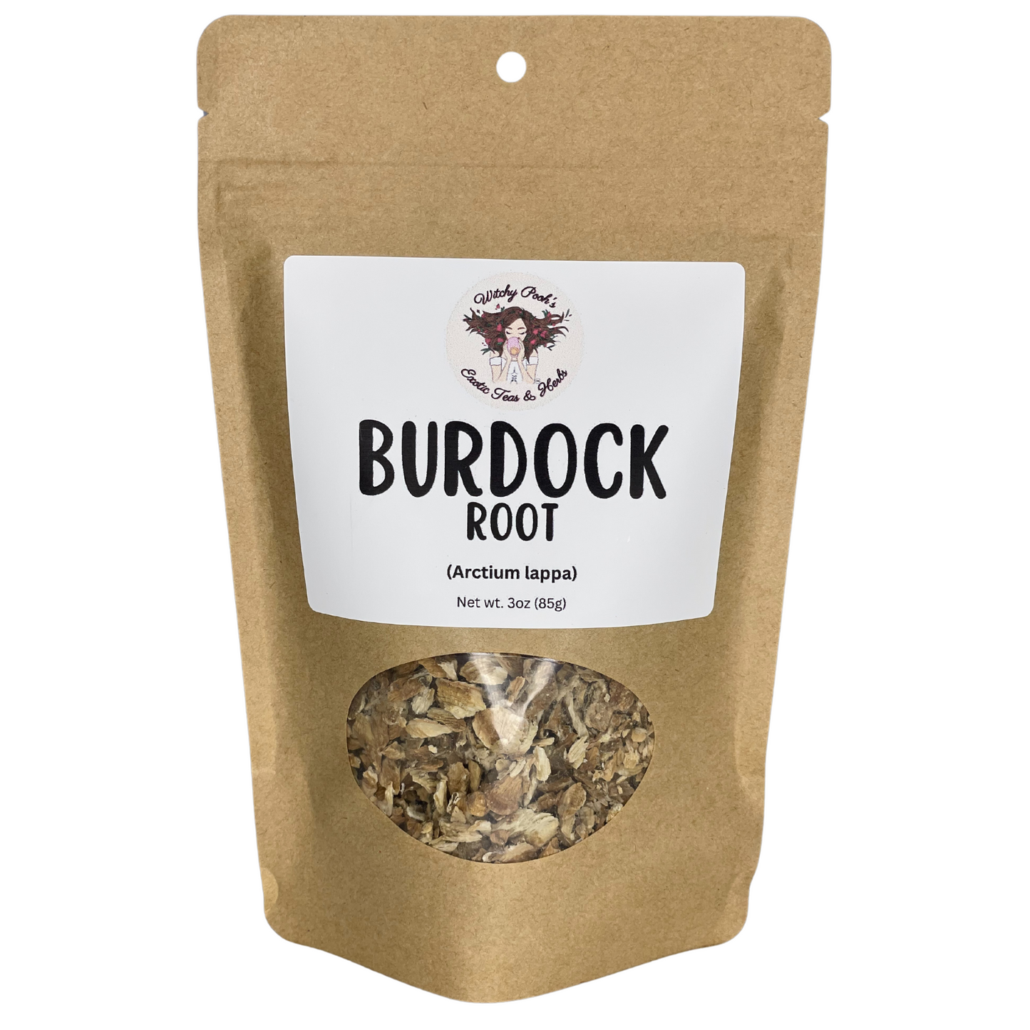 Witchy Pooh's Burdock Root Dried Pieces of Root For Detoxification and Hex Breaking Rituals