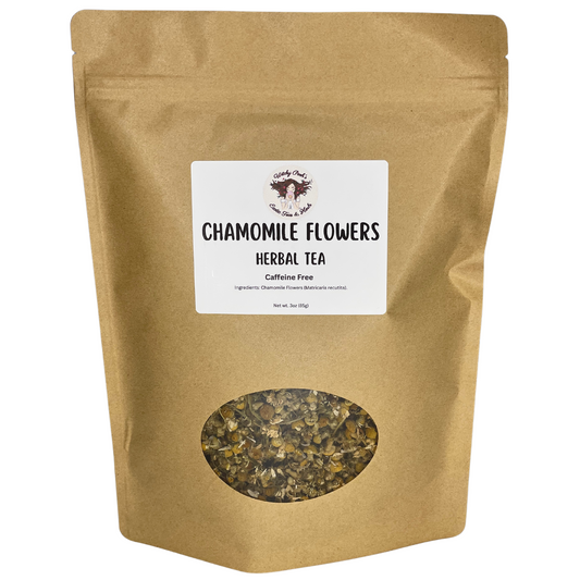 Witchy Pooh's Chamomile Flowers Loose Leaf Herbal Tea, Caffeine Free, For Stress Relief and Sleep Aid