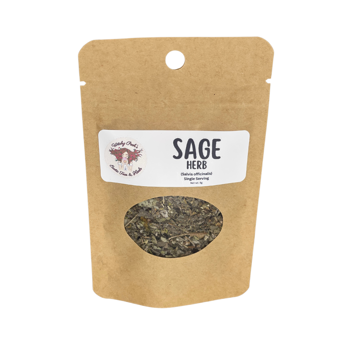 Witchy Pooh's Sage Herb For Clearing Negative Energy Smudging and Air Purification of a Space
