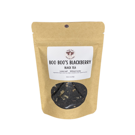 Boo Boo's Blackberry Tea,  Black Tea, Loose Leaf Tea, Fruit Flavored Tea, Tea without Candy