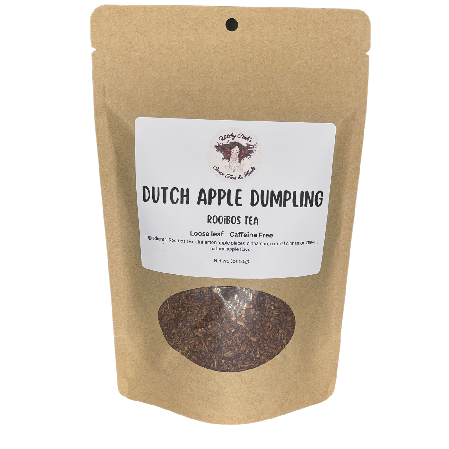 Dutch Apple Dumpling Loose Leaf Herbal Apple Fruit Rooibos Tea, Caffeine Free