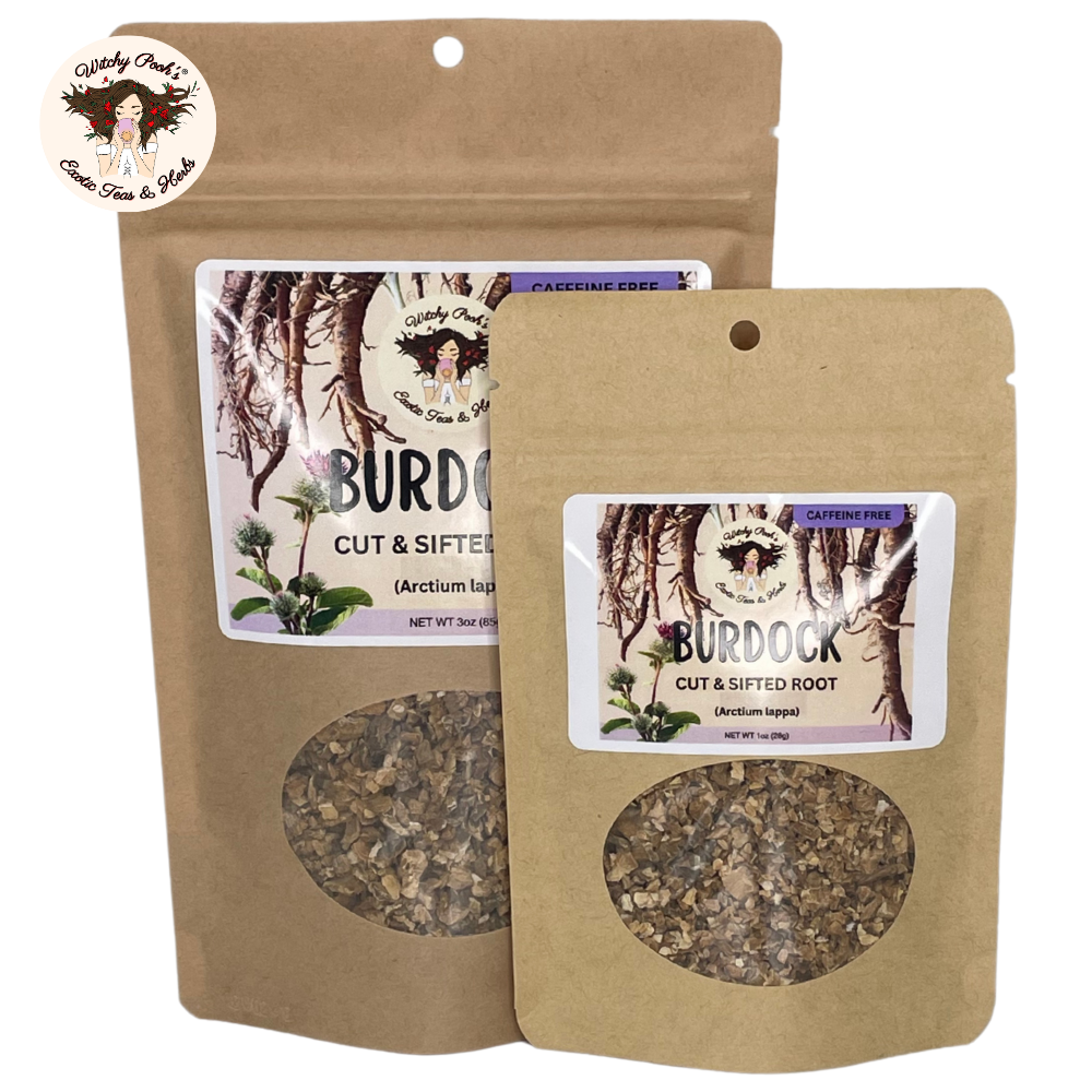 Witchy Pooh's Burdock Root Tea - Cut and Sifted, Caffeine Free