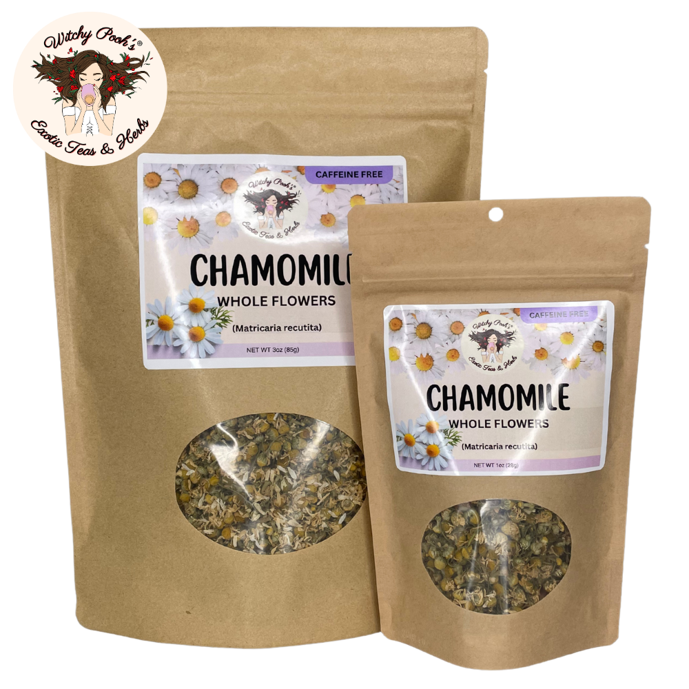 Witchy Pooh's Chamomile Tea - Whole Flowers, Caffeine Free
