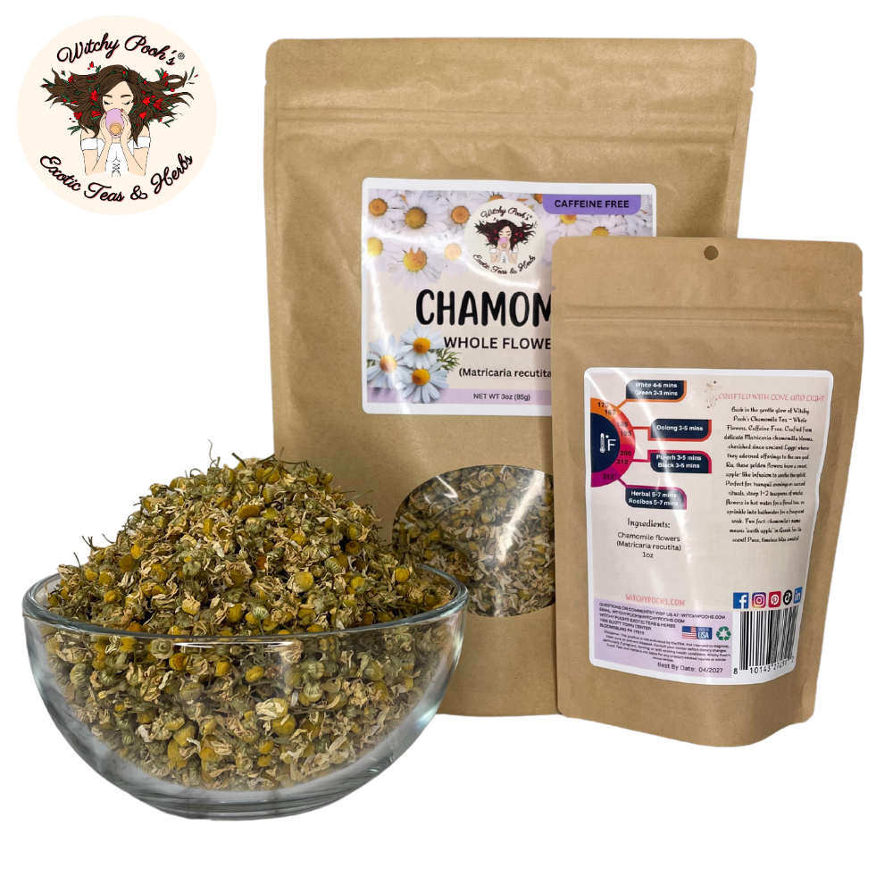 Witchy Pooh's Chamomile Tea - Whole Flowers, Caffeine Free - Image 11