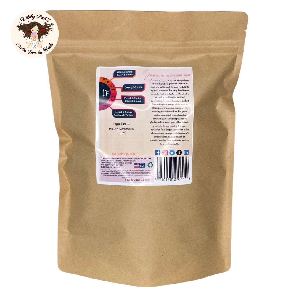 Witchy Pooh's Mullein Leaf Tea - Loose Leaf Herb, Caffeine Free - Image 15