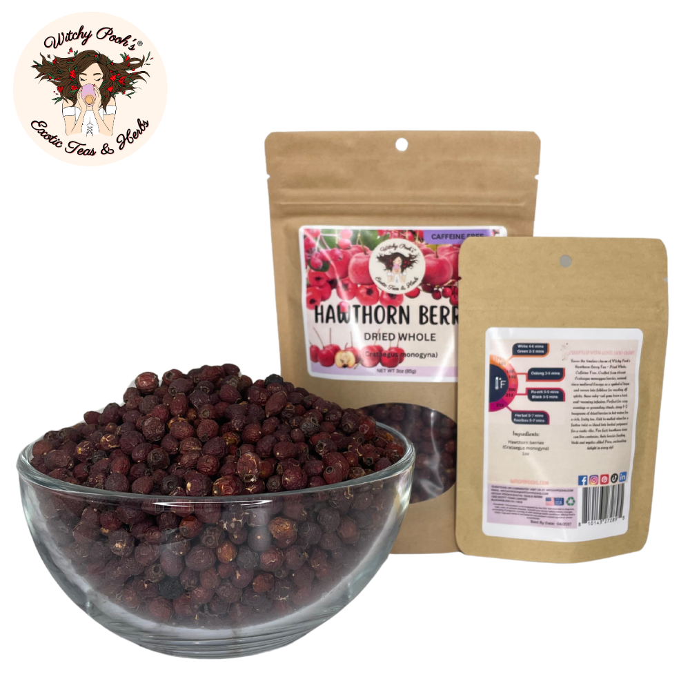 Witchy Pooh's Hawthorn Berry Tea - Whole Berries, Caffeine Free - Image 12