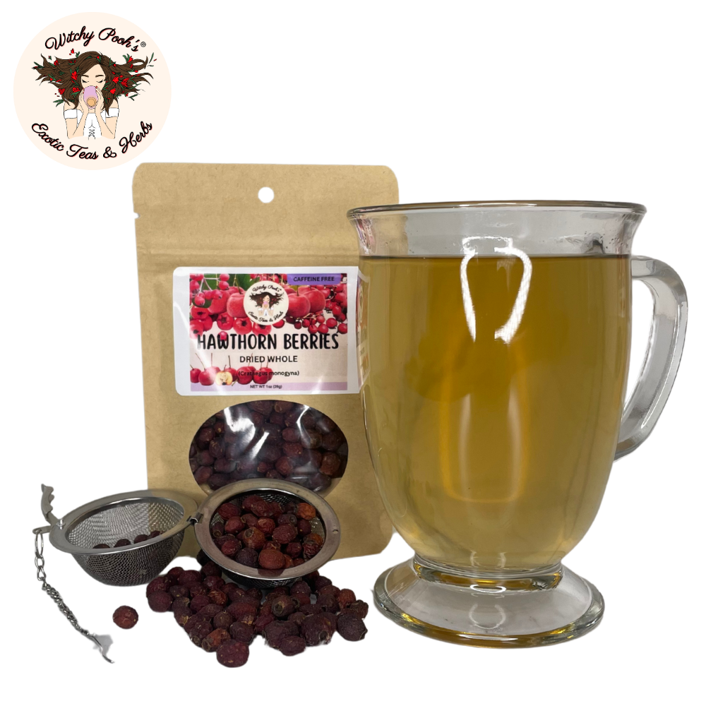 Witchy Pooh's Hawthorn Berry Tea - Whole Berries, Caffeine Free - Image 22