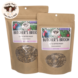 Witchy Pooh's Butcher's Broom Tea, Cut & Sifted Root, Caffeine Free