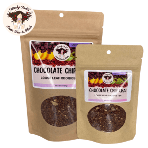 Witchy Pooh's Chocolate Chip Chai Tea -Loose Leaf Rooibos Tea with Real Chocolate Chips!