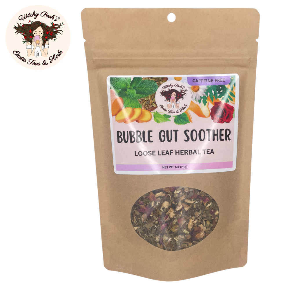 Witchy Pooh's Bubble Gut Soother Loose Leaf Herbal Tea, Caffeine Free - Image 3