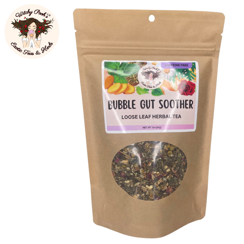 Witchy Pooh's Bubble Gut Soother Loose Leaf Herbal Tea, Caffeine Free - Image 5