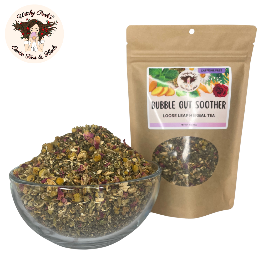Witchy Pooh's Bubble Gut Soother Loose Leaf Herbal Tea, Caffeine Free - Image 9