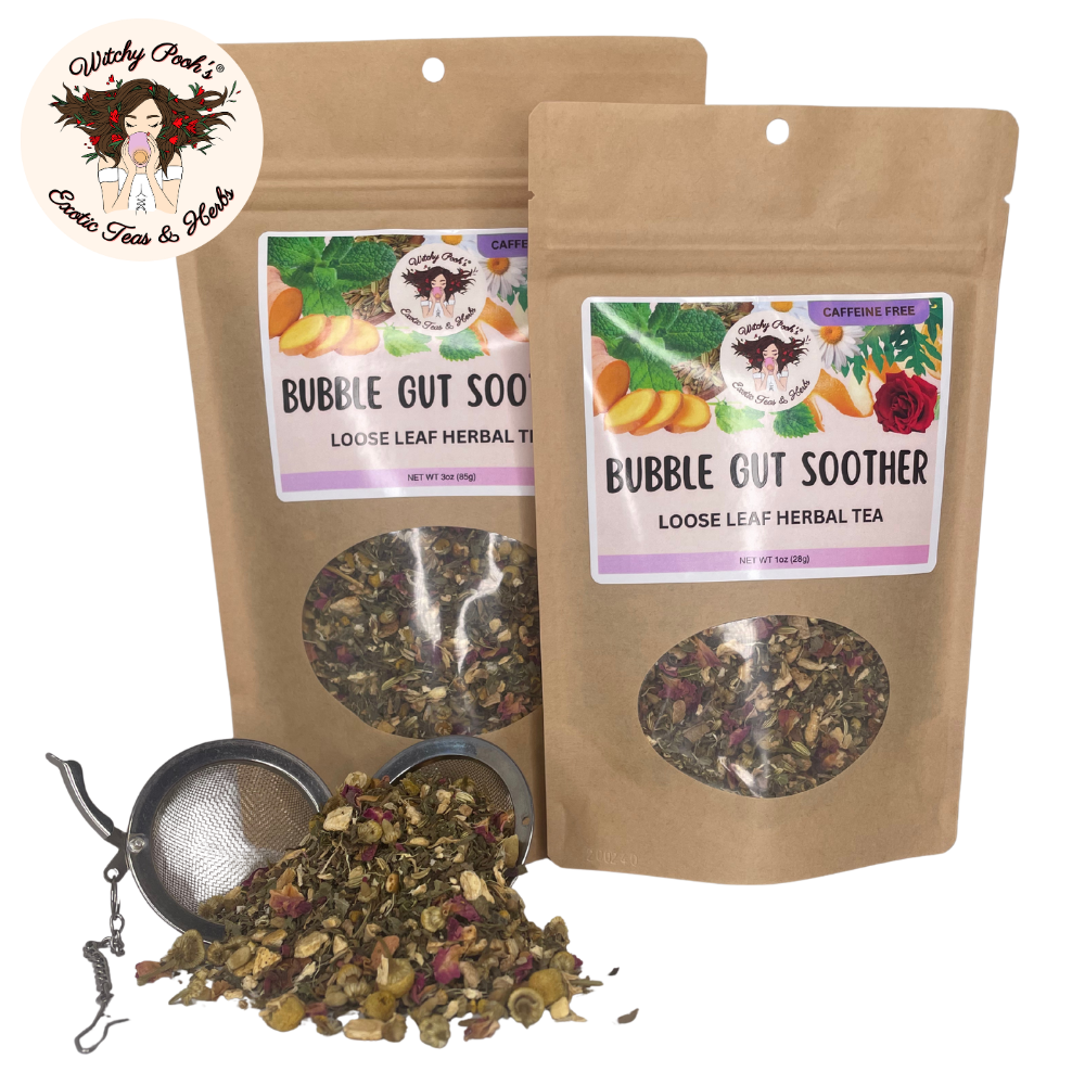 Witchy Pooh's Bubble Gut Soother Loose Leaf Herbal Tea, Caffeine Free - Image 12