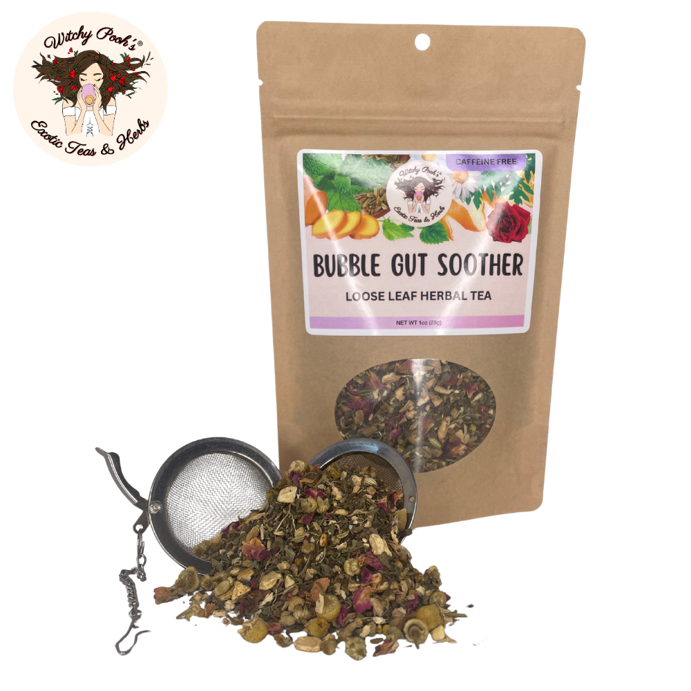 Witchy Pooh's Bubble Gut Soother Loose Leaf Herbal Tea, Caffeine Free - Image 14