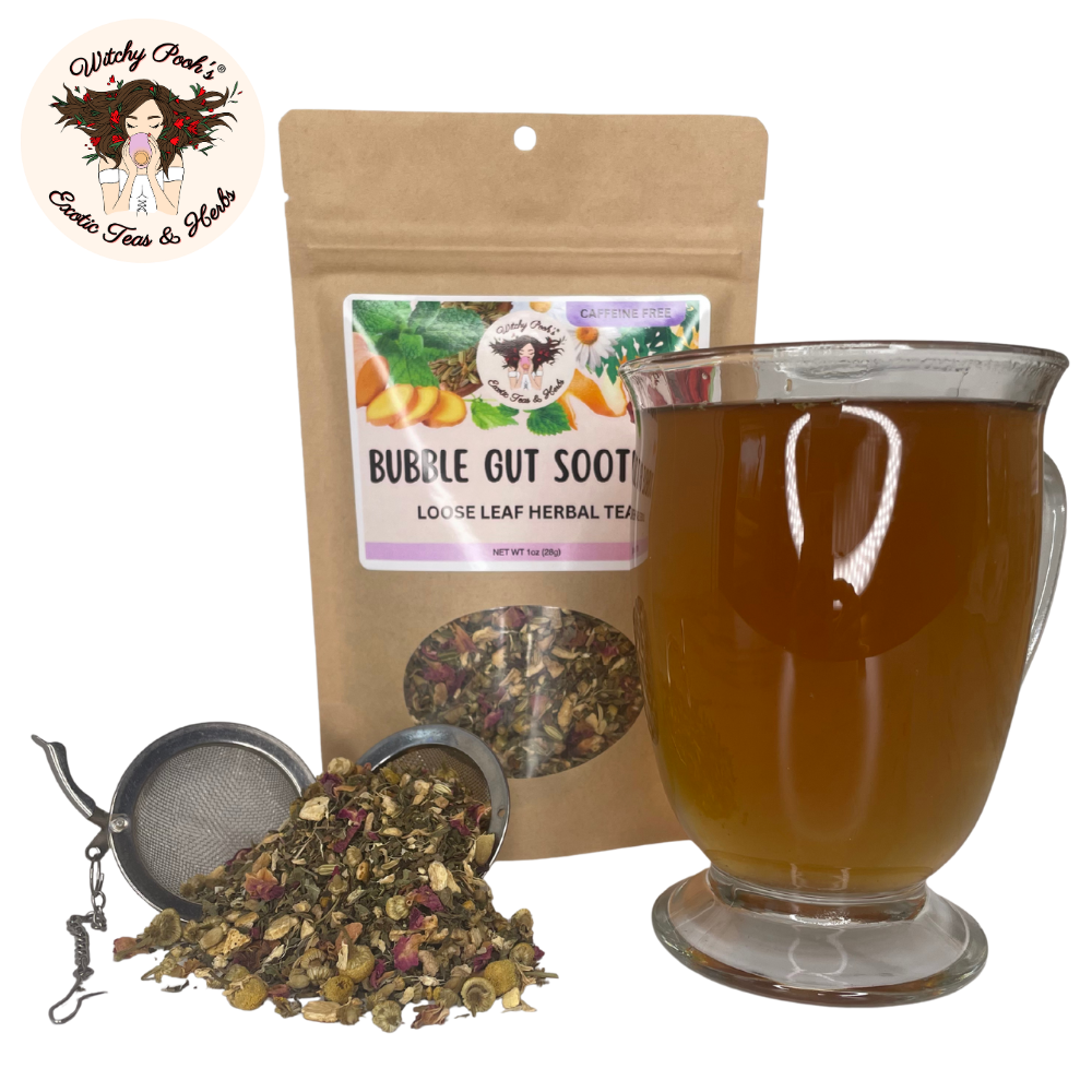 Witchy Pooh's Bubble Gut Soother Loose Leaf Herbal Tea, Caffeine Free - Image 15