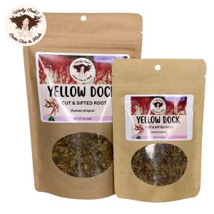 Witchy Pooh's Yellow Dock Tea - Cut & Sifted Root, Caffeine Free