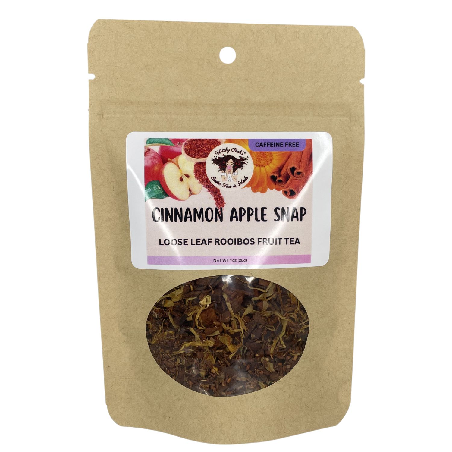 Witchy Pooh's Cinnamon Apple Snap Tea - Loose Leaf Rooibos Apple Fruit Tea, Caffeine Free - Image 7