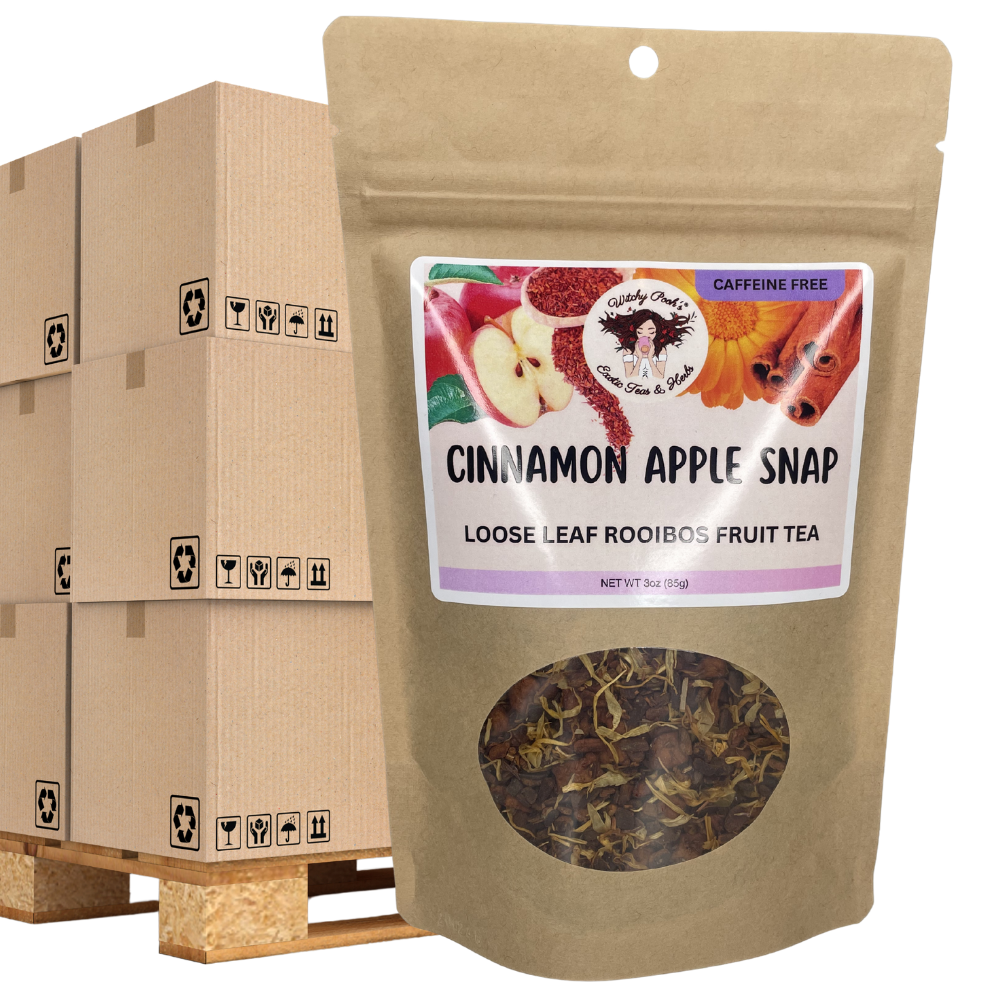 Witchy Pooh's Cinnamon Apple Snap Tea - Loose Leaf Rooibos Apple Fruit Tea, Caffeine Free - Image 17