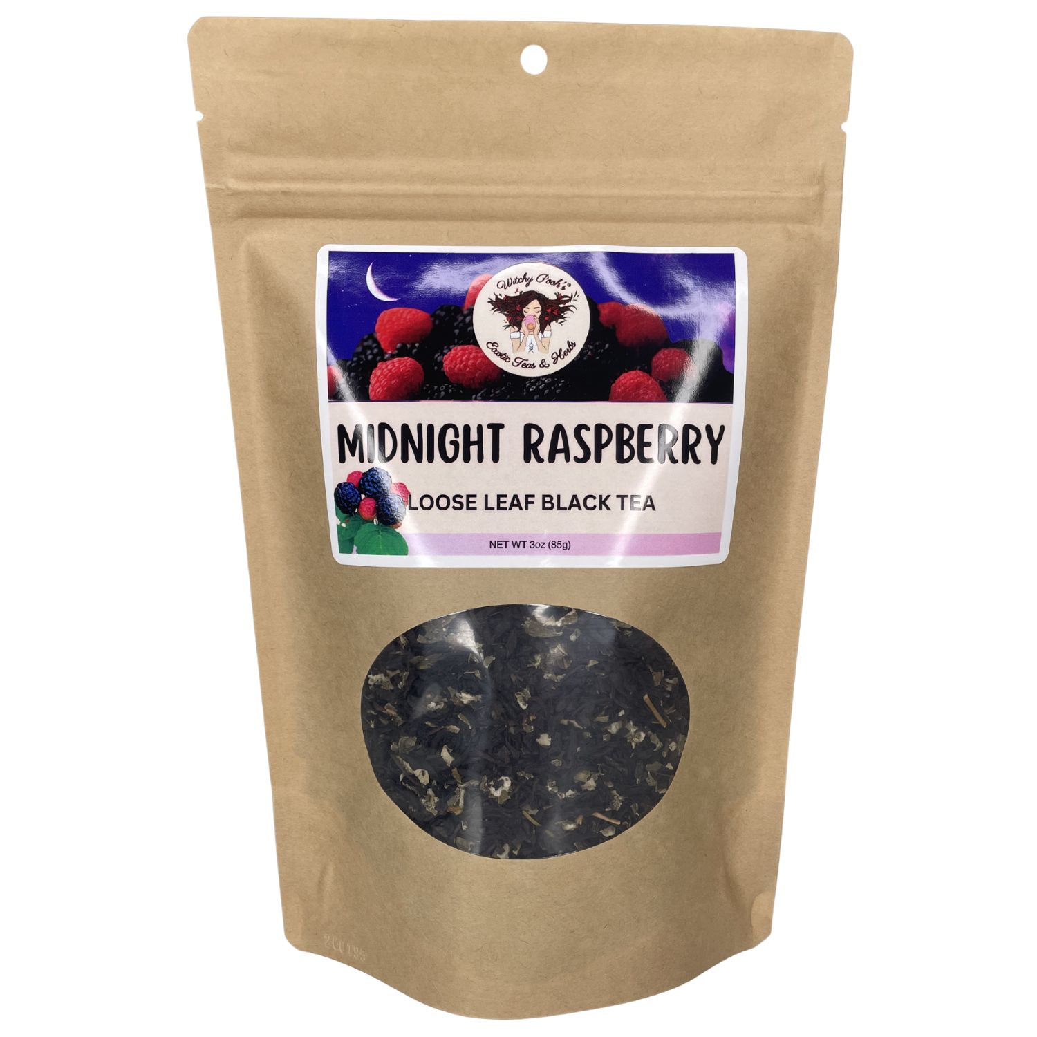Witchy Pooh's Midnight Raspberry Tea - Loose Leaf Black Tea, Caffeinated - Image 13